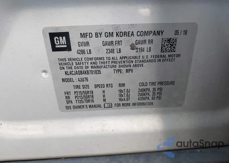 2019 Buick Encore Fwd Preferred from USA, damaged, VIN KL4CJASB4KB701835